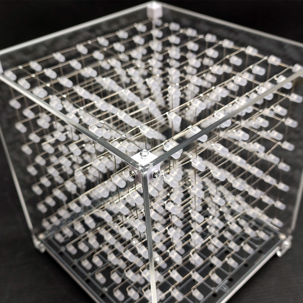 iCubeSmart 3D8 LED CUBE Transparent Acrylic Case, Only Suitable For iCubeSmart 3D8S/3D8C/3D8P/3D8RGB, Size 18x18.5x21cm