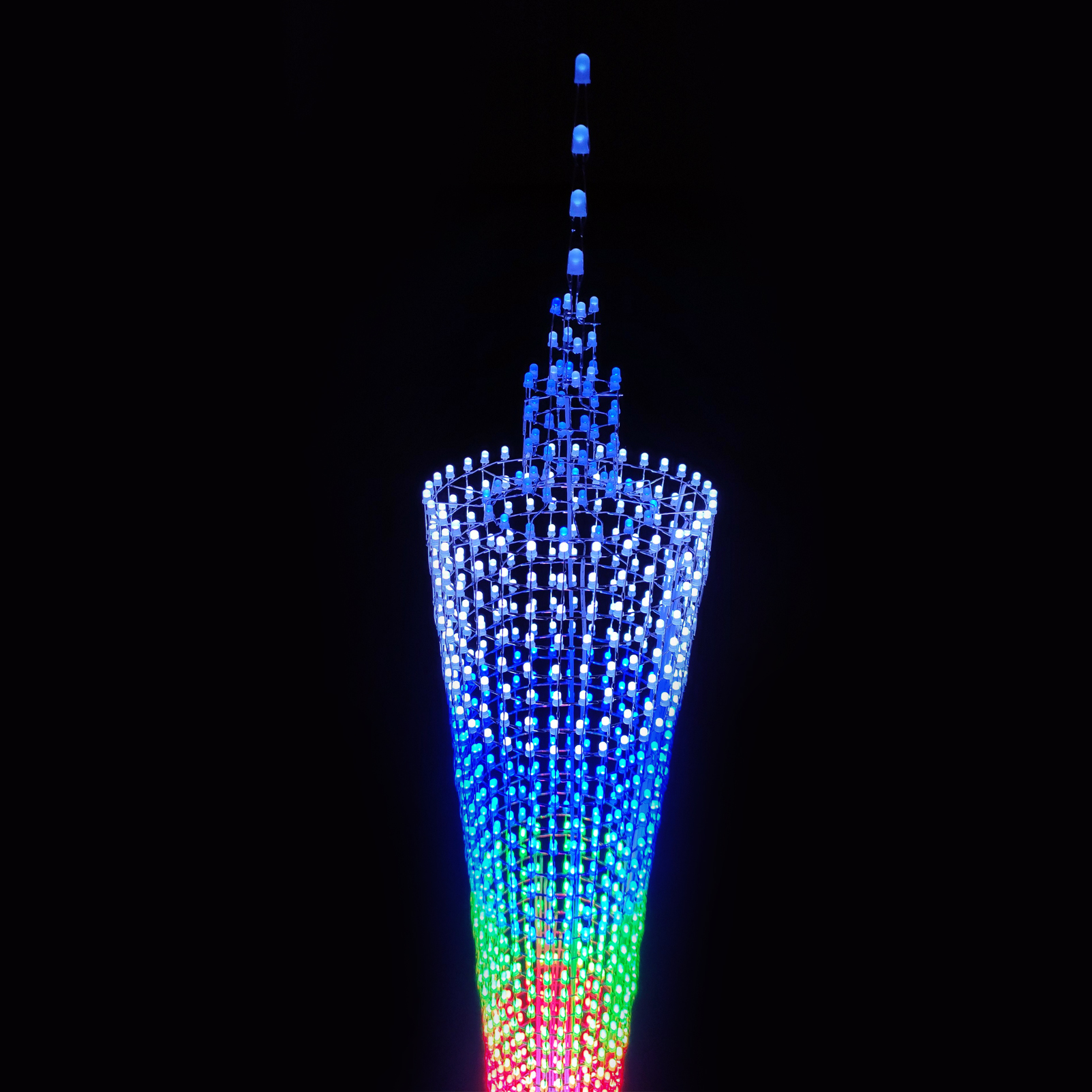 iCubeSmart GZT64 1 Meter Led Canton Tower Model DIY Electronic Kit, LED  Model Handmade Soldering Project Kit