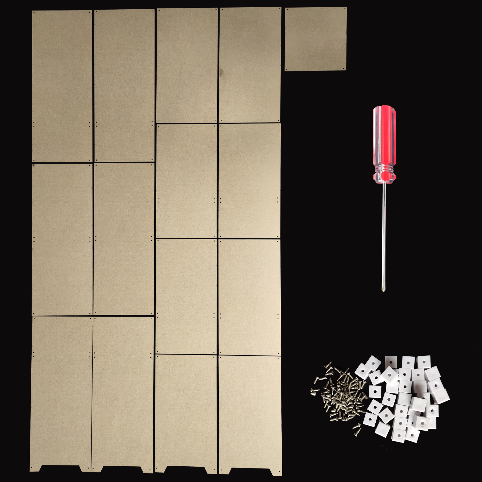 iCubeSmart GZT64 Led Canton Tower Model Transparent Acrylic Case, Only Suitable For iCubeSmart GZT64, Size 15x15x105cm