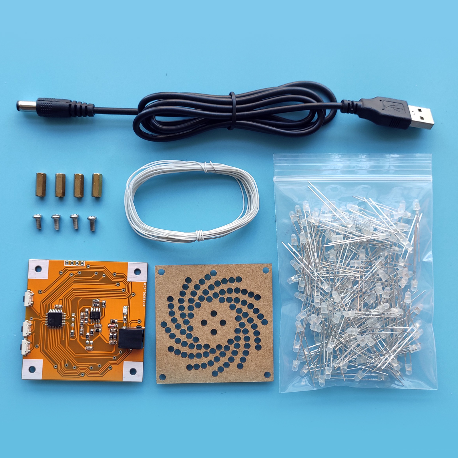 iCubeSmart Led Canton Tower Model DIY Electronic Kit, LED Handmade Soldering Project Kit, 12 LED Circles, Height 0.38 Meter.