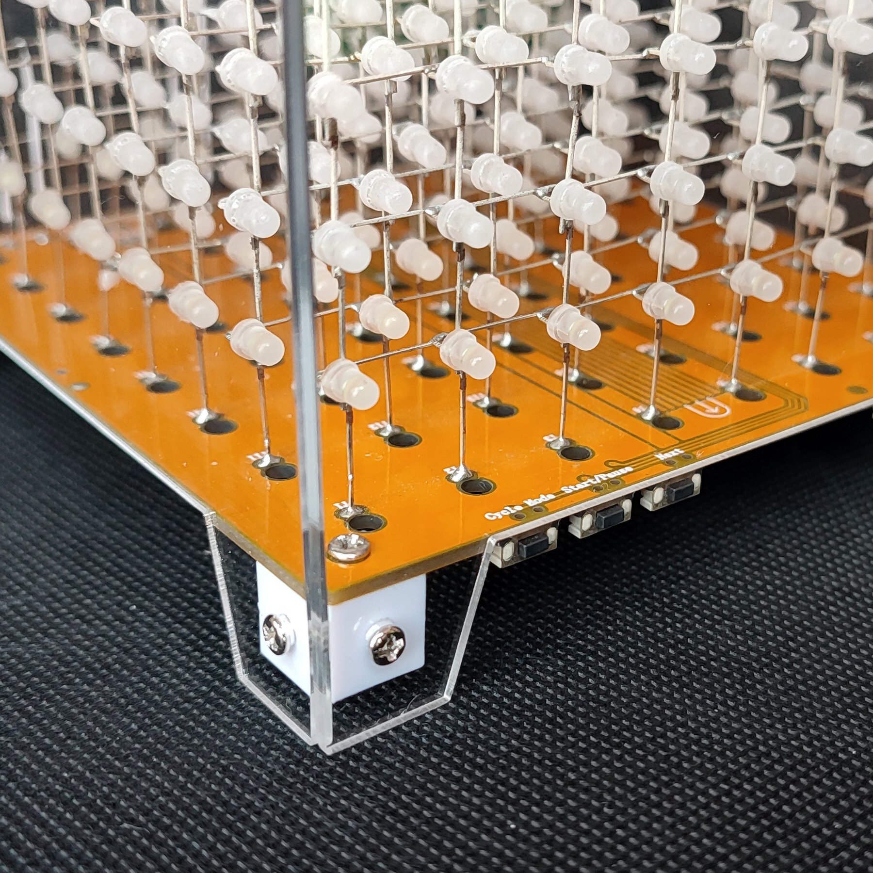 iCubeSmart 3D8MINI LED CUBE Transparent Acrylic Case, Only Suitable For iCubeSmart 3D8MINI,Size 11x11x12cm