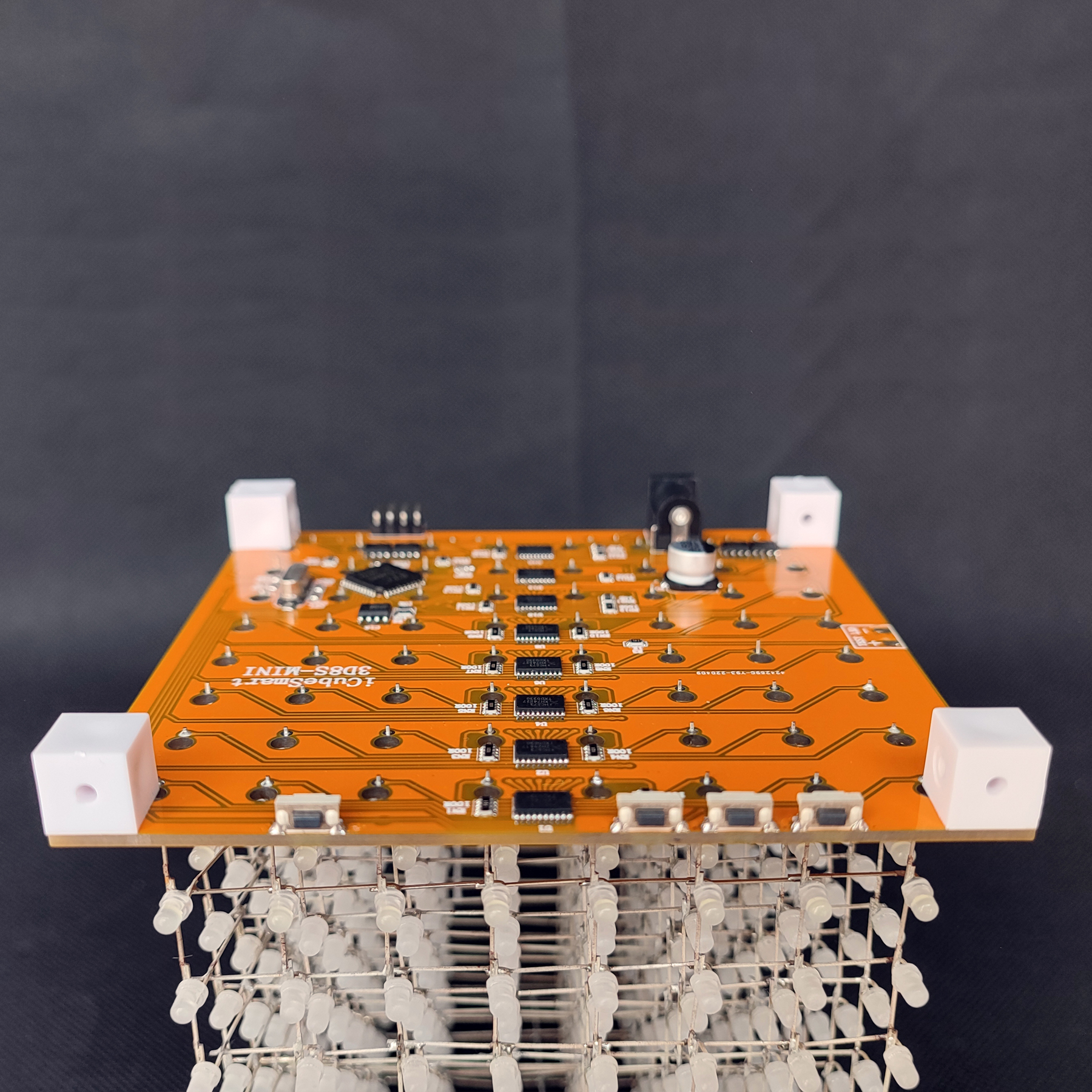 iCubeSmart 3D8MINI LED CUBE Transparent Acrylic Case, Only Suitable For iCubeSmart 3D8MINI,Size 11x11x12cm