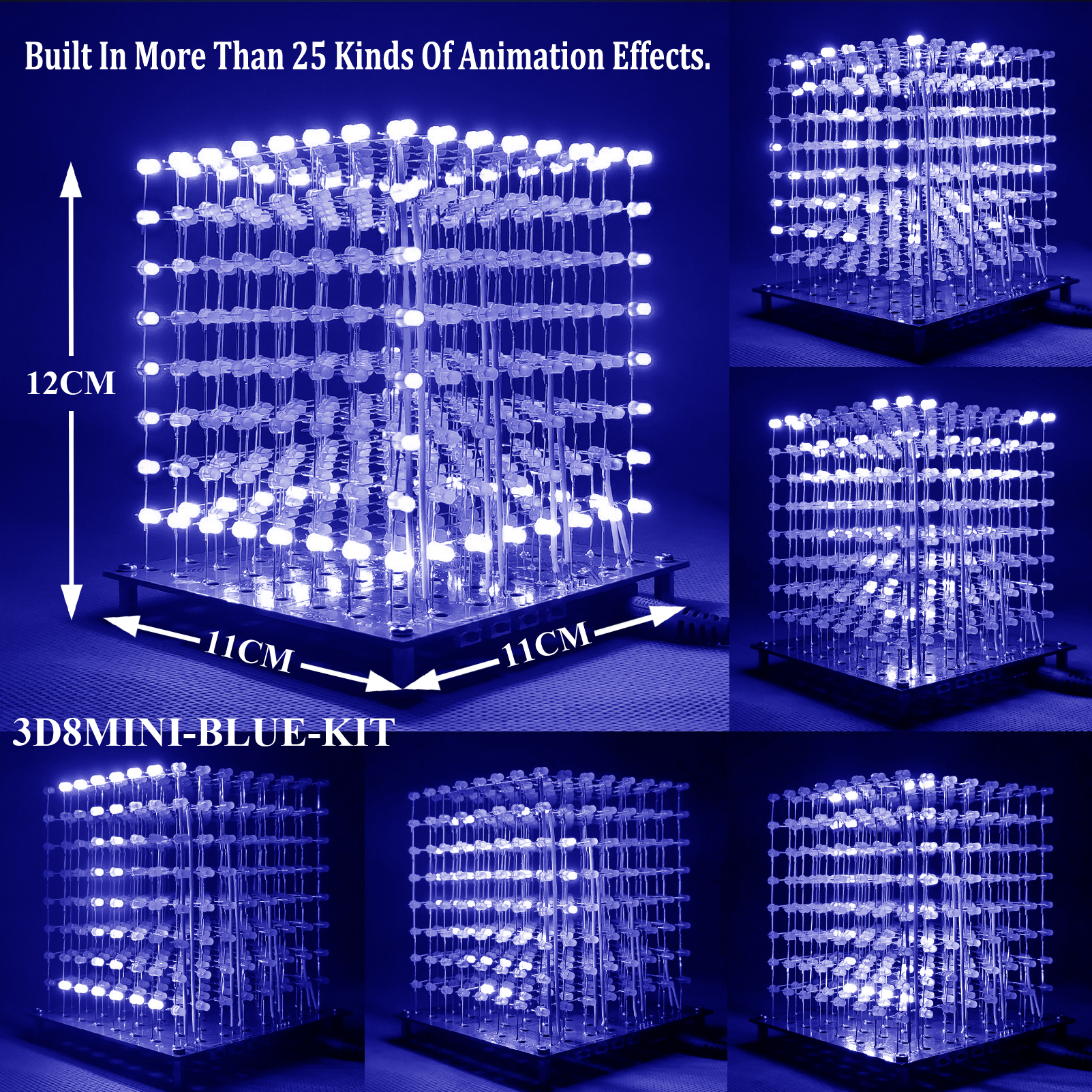 iCubeSmart 3D8-MINI Led Cube Kit Diy Electronic Kits