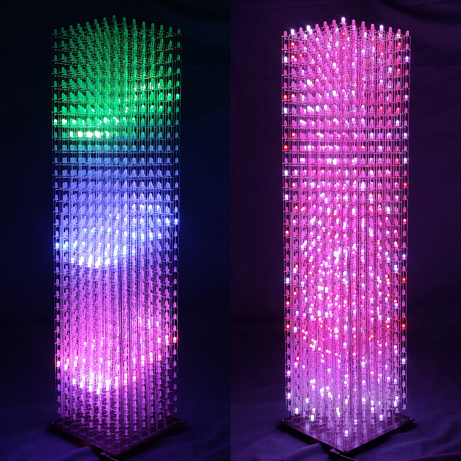 iCubeSmart 8x8x32RGB Led Cube Kit Full Color DIY Electronic Kits