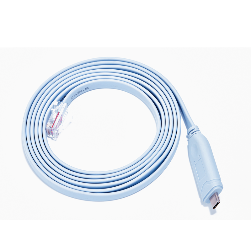USB-C to RJ45 FTDI Console Cable RJ45 to Type-C RS232 Serial Rollover Cable for Cisco Huawei H3C Routers Switches in Win11 Mac Os Linux
