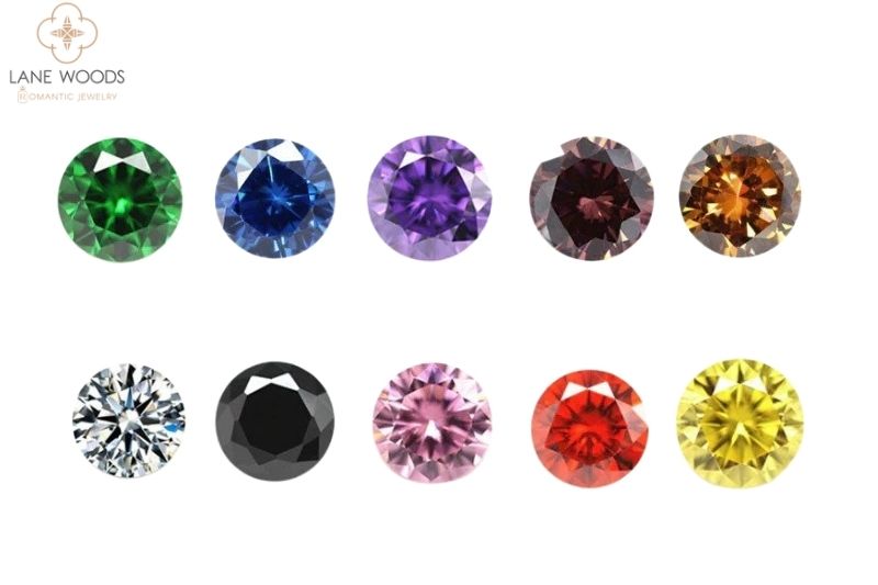 Fancy on sale colored moissanite