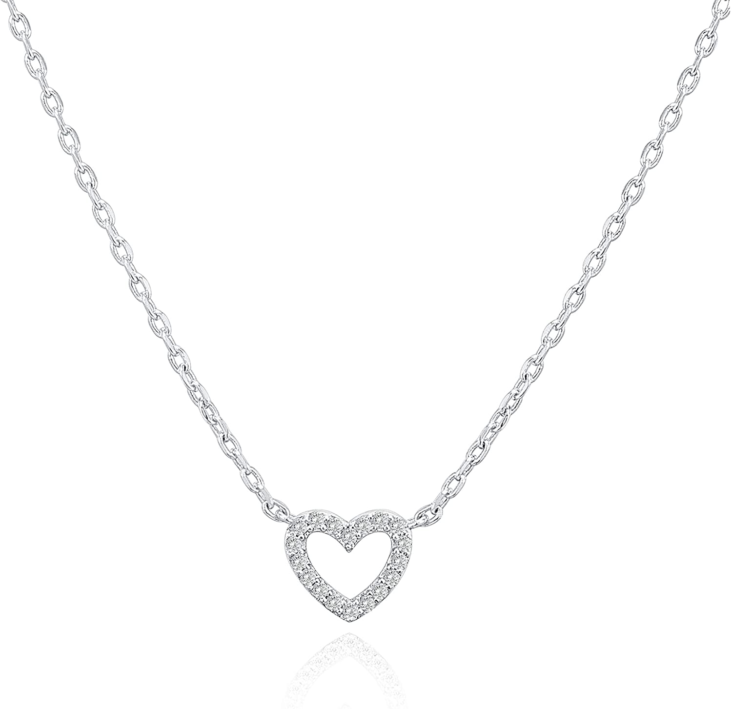 Eternal Love Heart Moissanite Necklace