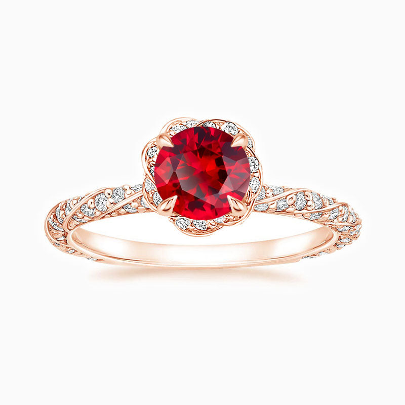 Nova Promise Engagment Wedding Ruby Ring