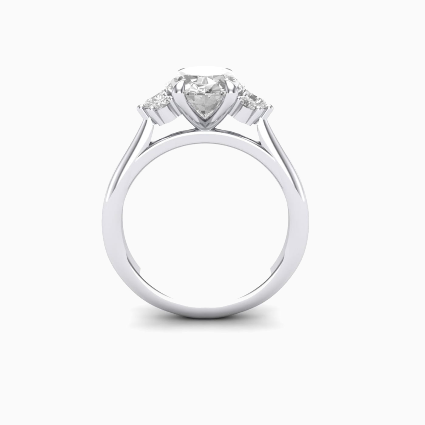 Oval Cut Elegant Promise Engagment Wedding Moissanite Ring