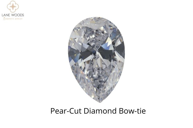 Pear Cut diamond Bow-tie