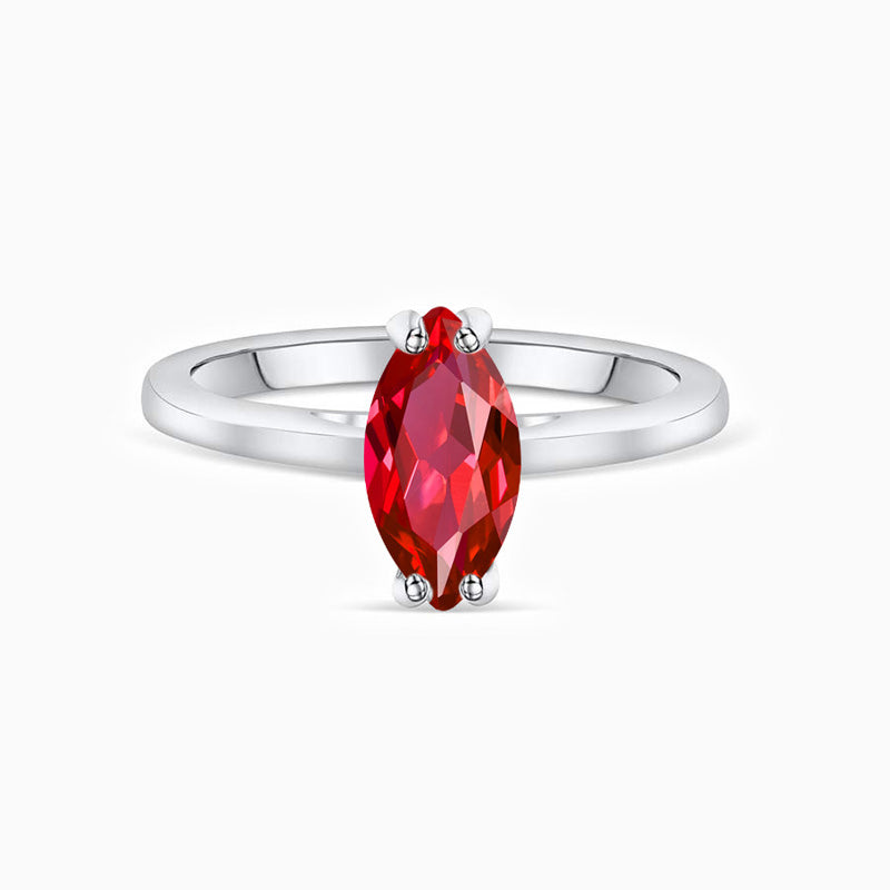 Perfectly Petite Marquise Ruby Ring