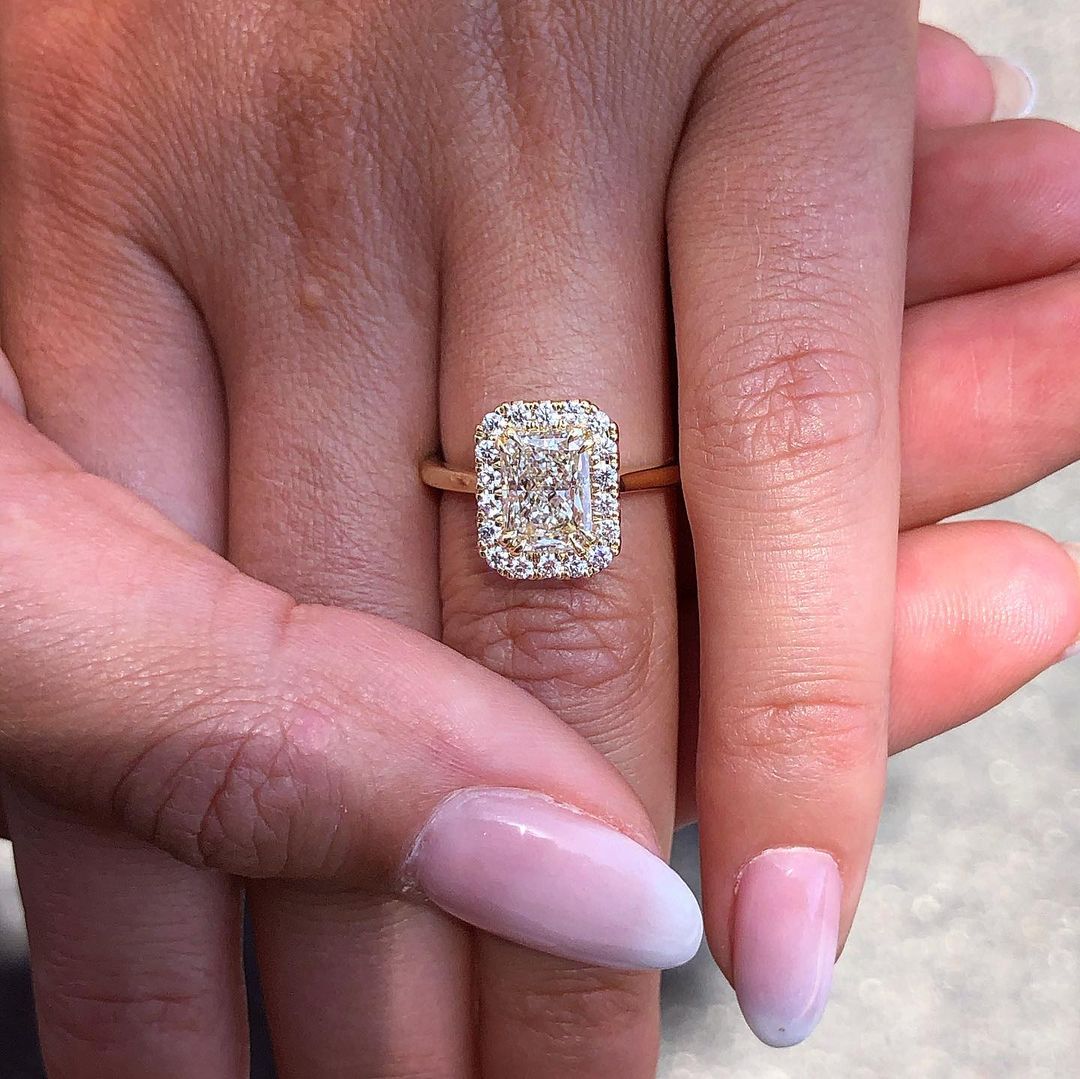 Petite Sparkling Engagement Ring