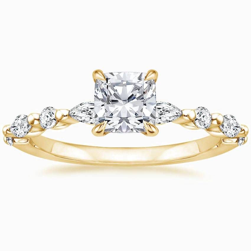 Cushion Cut Promise Engagment Wedding Moissanite Ring for Women