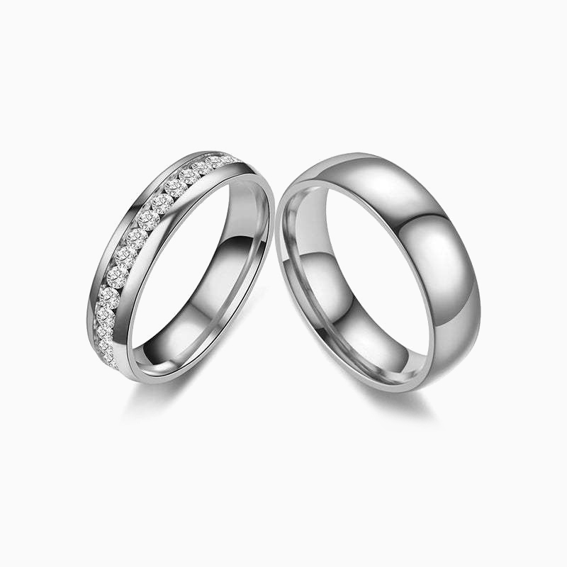 Men's And Women's Promise Engagment Wedding Moissanite Couple Rings