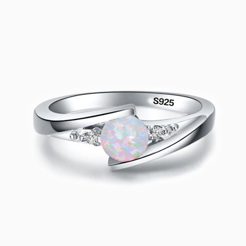 Unique Promise Engagment Wedding Opal Ring