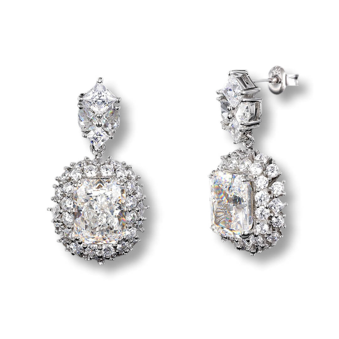 S925 Full Star Diamond Earrings