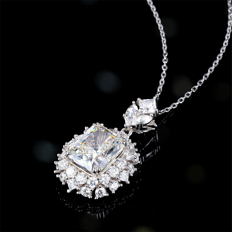 S925 Full Star High Carbon Diamond Necklace-MARDAZA