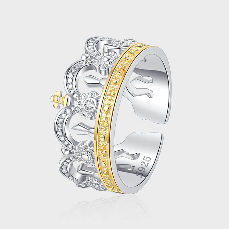 S925 Crown Ring-MARDAZA