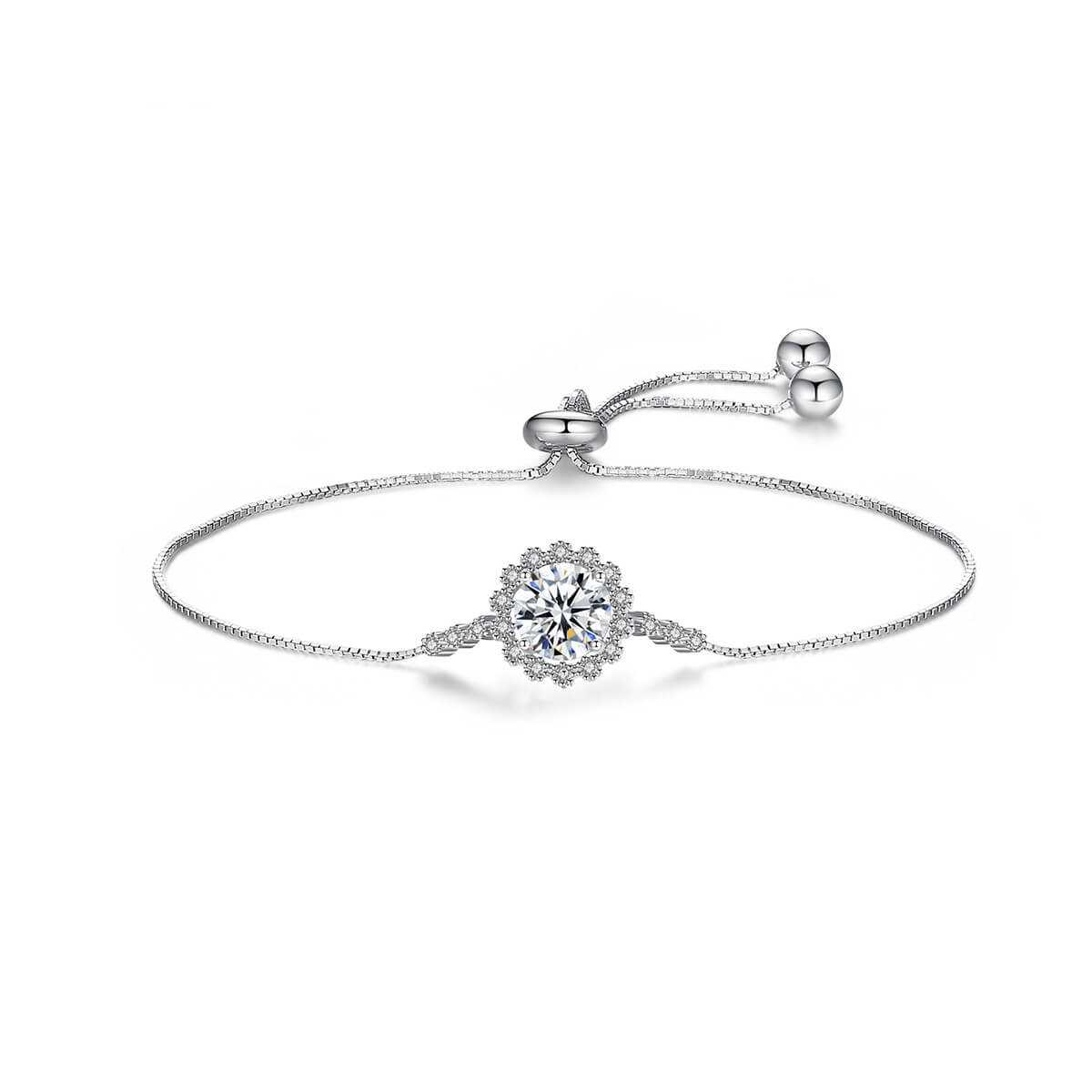 S925 Snowflake Moissanite Diamond Bracelet