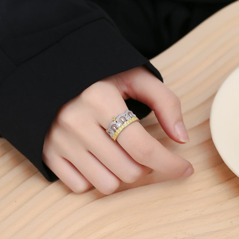 S925 Crown Ring-MARDAZA