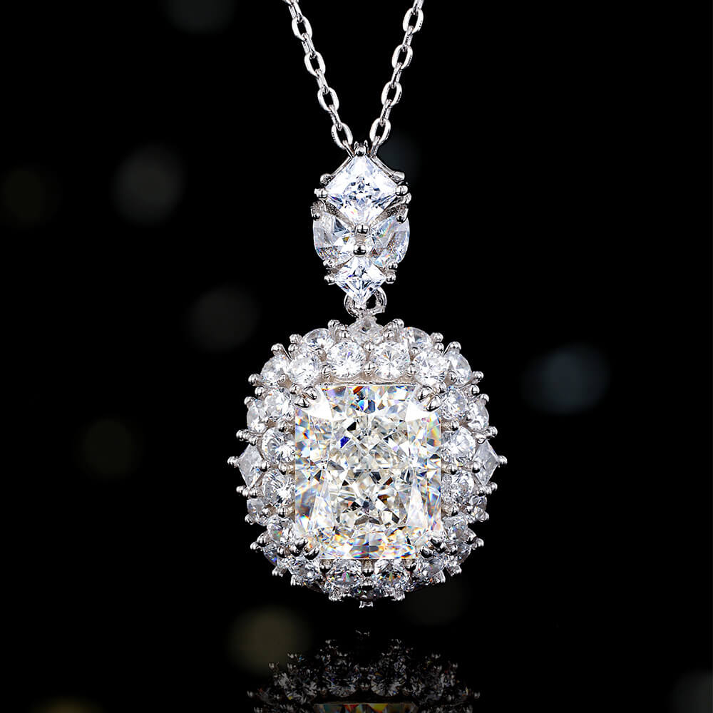 S925 Full Star High Carbon Diamond Necklace-MARDAZA