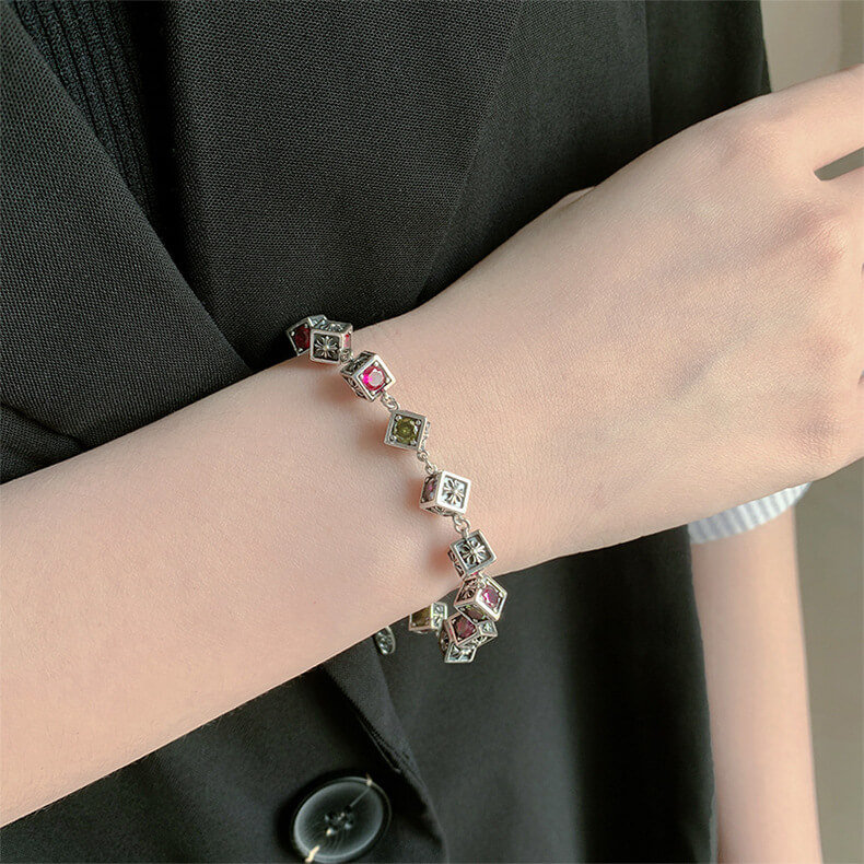 S925 dice bracelet-MARDAZA