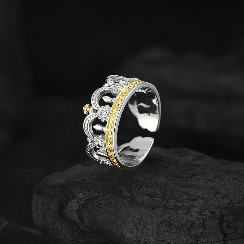 S925 Crown Ring-MARDAZA