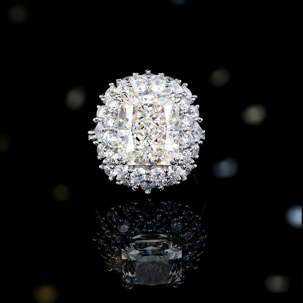 S925 Full Star High Carbon  Diamond Ring-MARDAZA