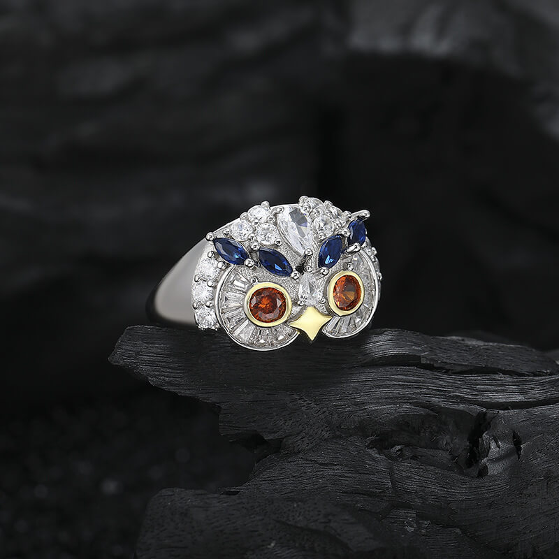 S925 Owl Ring-MARDAZA