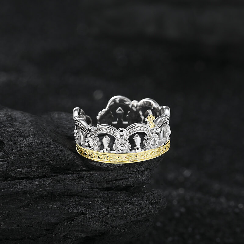 S925 Crown Ring-MARDAZA