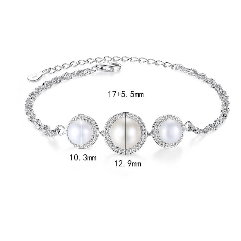 S925 Pearl Bracelet-MARDAZA
