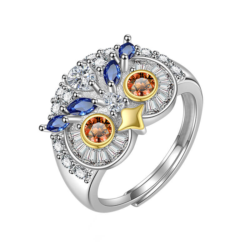 S925 Owl Ring-MARDAZA
