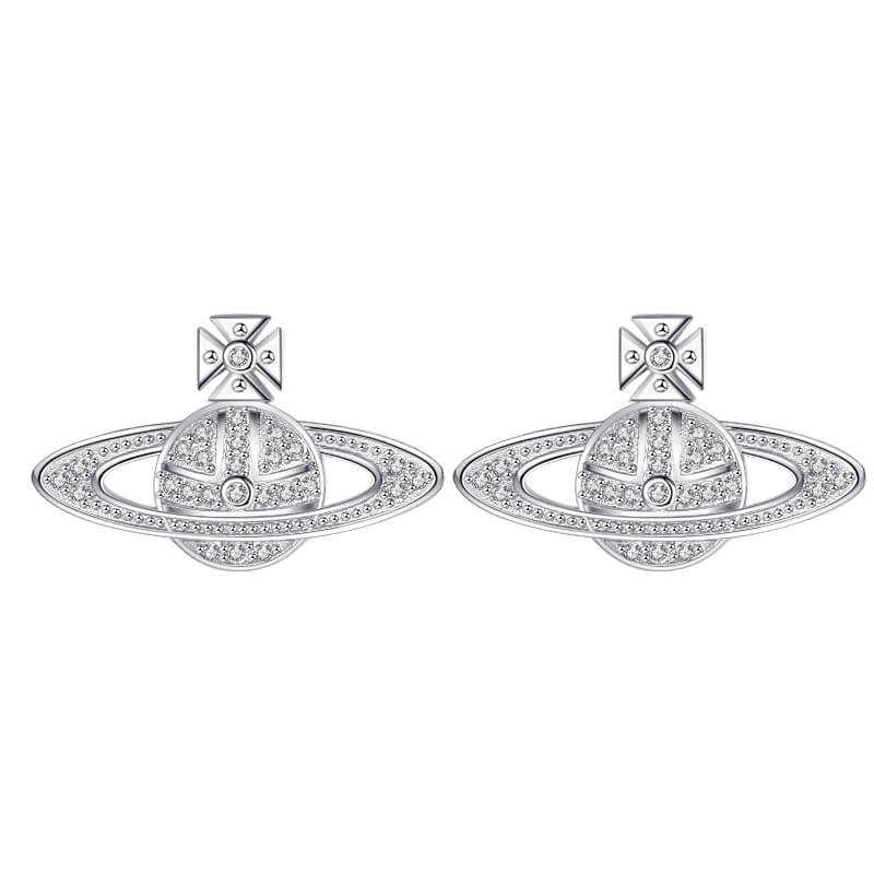 S925 Premium Design Saturn Earrings-MARDAZA
