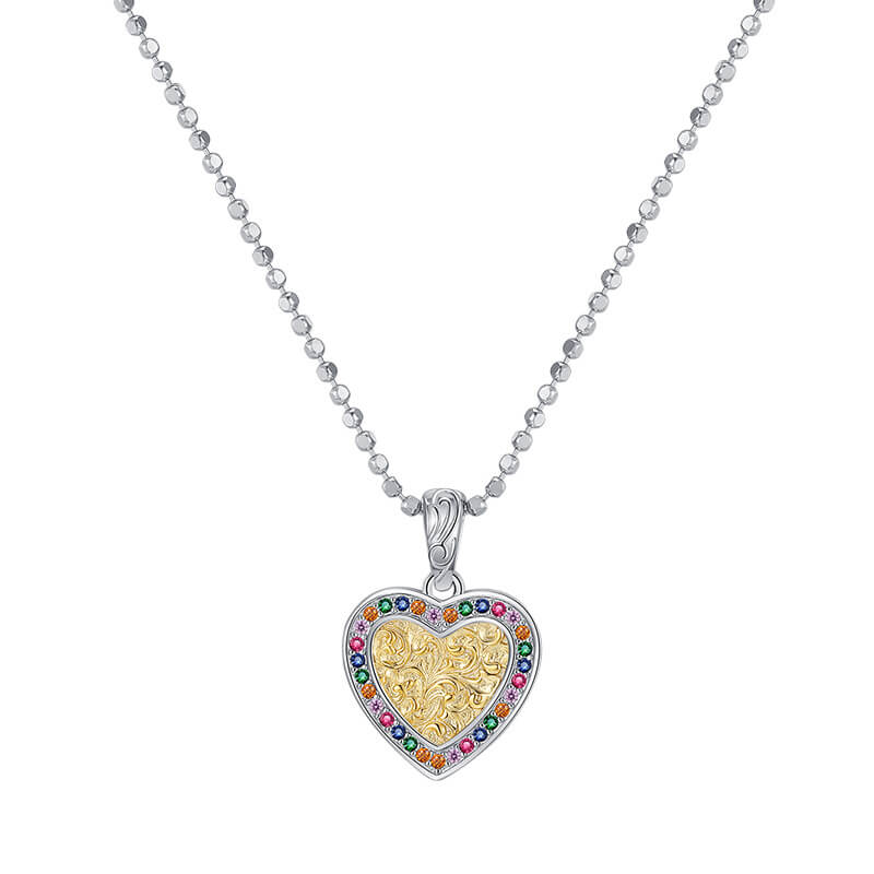 S925 love CZ necklace-MARDAZA