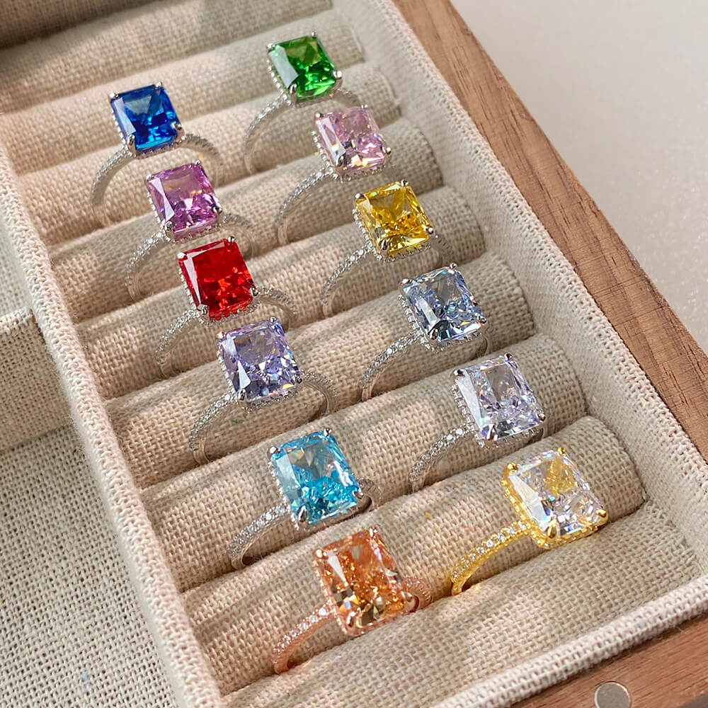 S925 Grade 8A Zircon Ring-MARDAZA