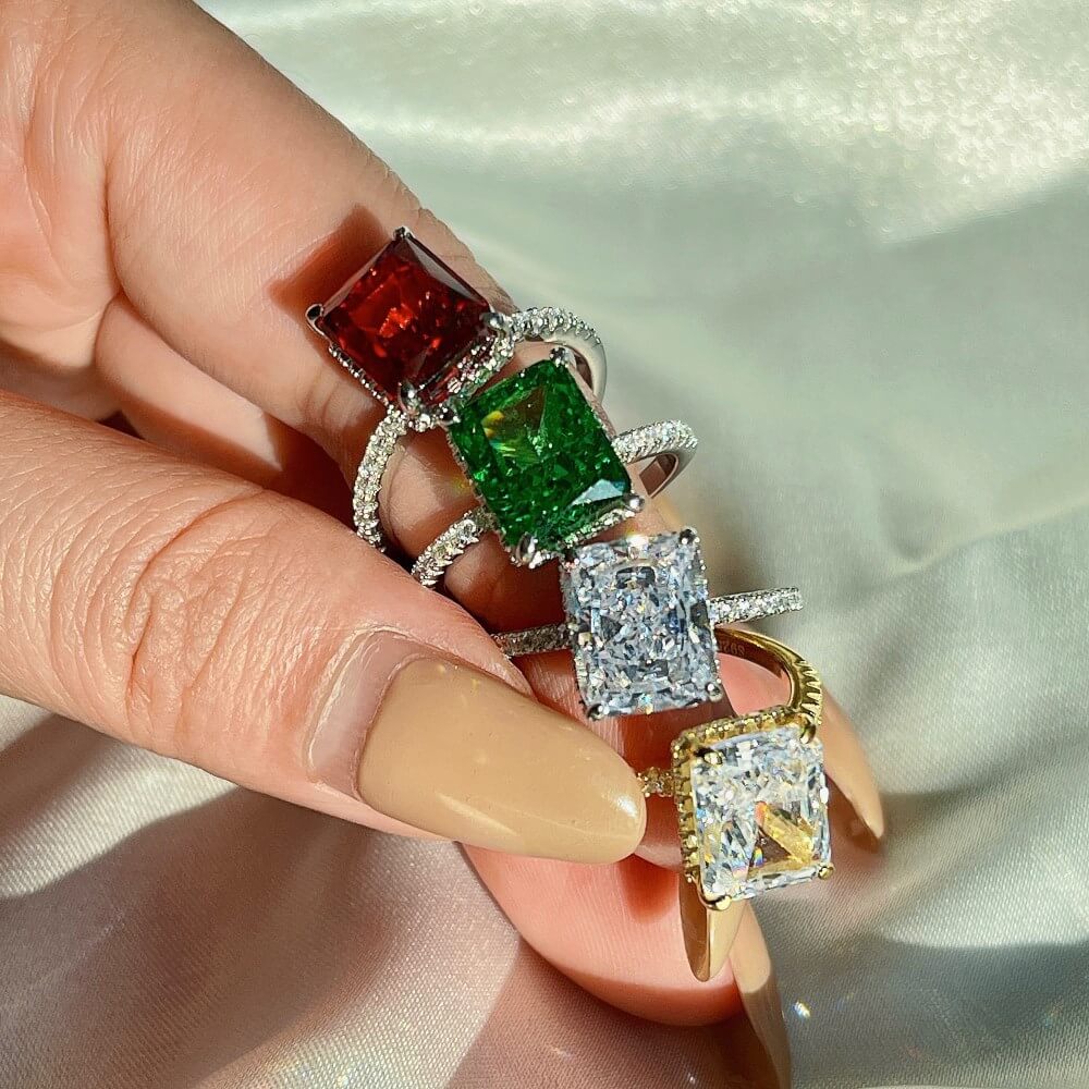 S925 Grade 8A Zircon Ring-MARDAZA