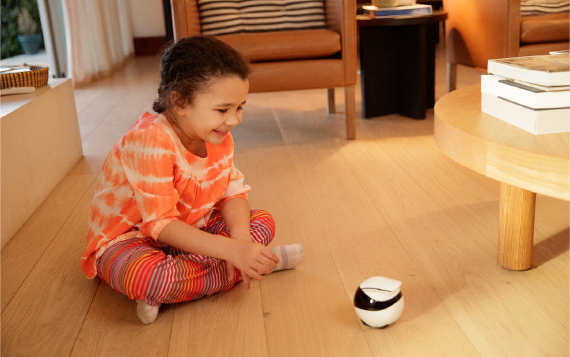 EBO Air is an AI companion robot EBO Air is an AI robot camera with could recognize and follow nearby humans and pets, and also capture and record videos.