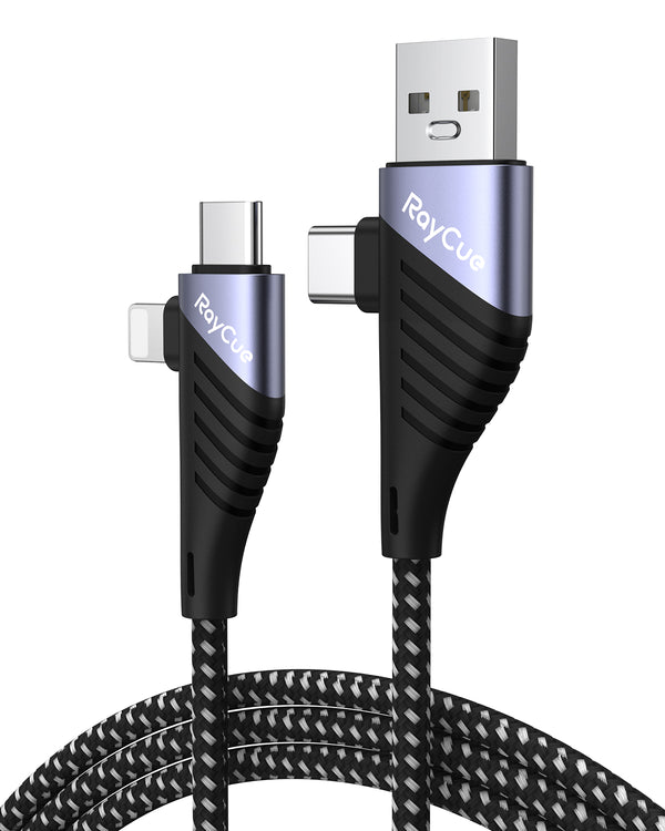 RayCue BlitzLink Omni 1.2M Braided Multifunctional 4-in-1 Chrage&Sync Cable