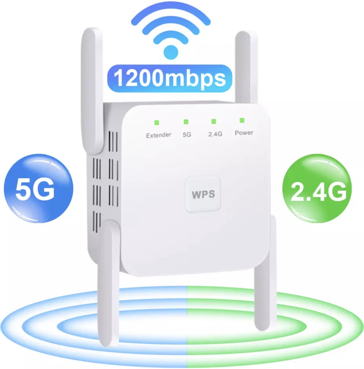 WiFi Extender Dual Band (2.4 & 5GHz) 1200Mbps