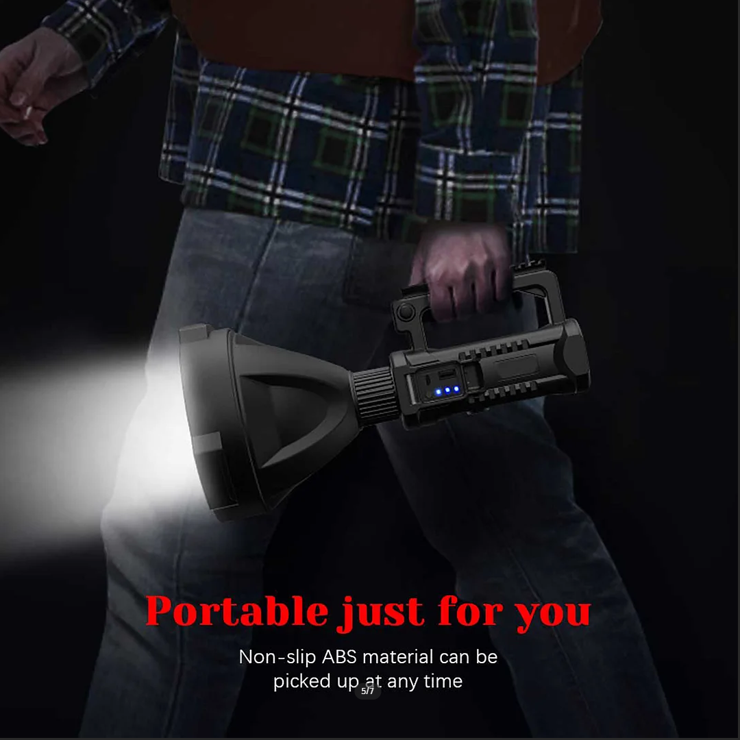 Rechargeable Handheld Spotlight Flashlight 90000 High Lumens