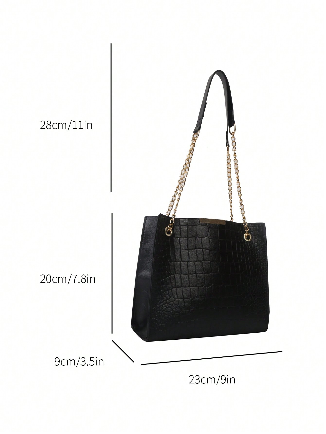 Fashionable Crocodile Print Shoulder Bag