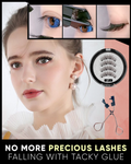 MAGNETIC EYELASHES KIT (4 PCS + FREE TWEEZERS )