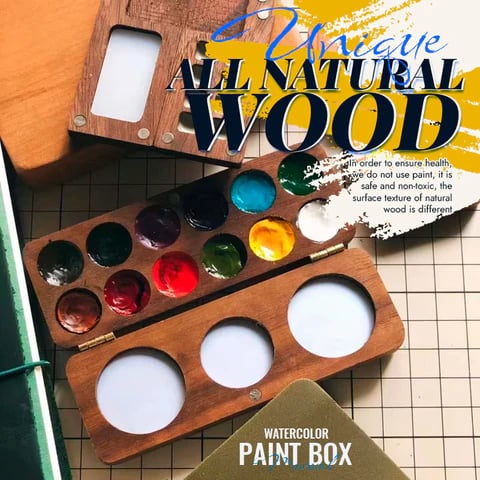 🔥Summer Hot Sale -49% OFF🔥Mini Black Walnut Empty Box Palette