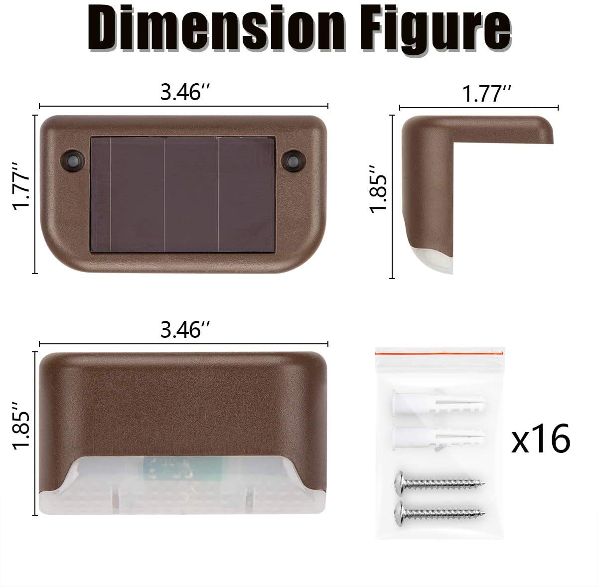 LED Solar Lamp Path Staircase Outdoor Waterproof Wall Light🔥BUY MORE 