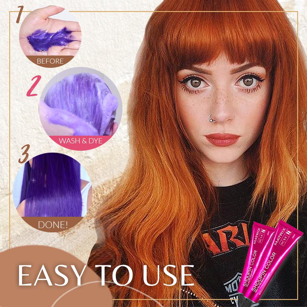 Natural Plant Substance🌈Hair Nourishing Coloring Shampoo