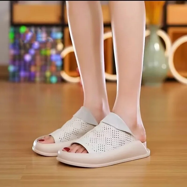 Women's Italian Leather Platform Slippers