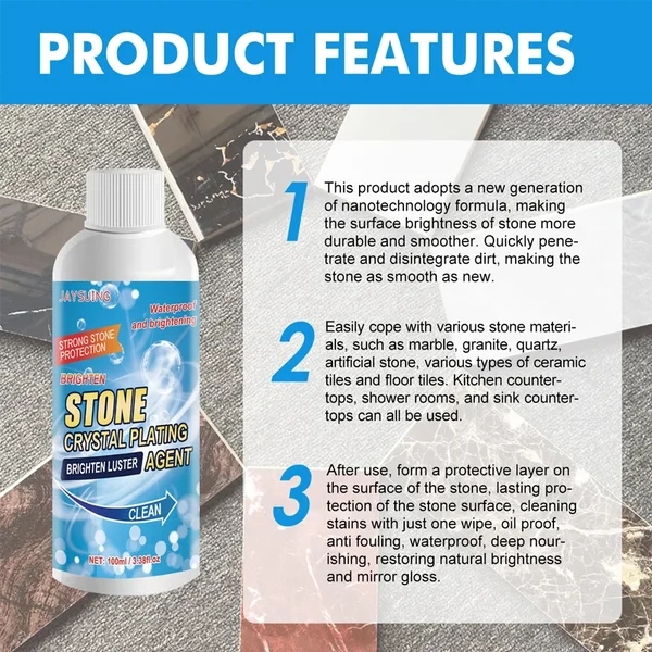 🔥49% OFF TODAY - Stone Stain Remover Cleaner (Effective Removal of Oxidation, Rust, Stains)