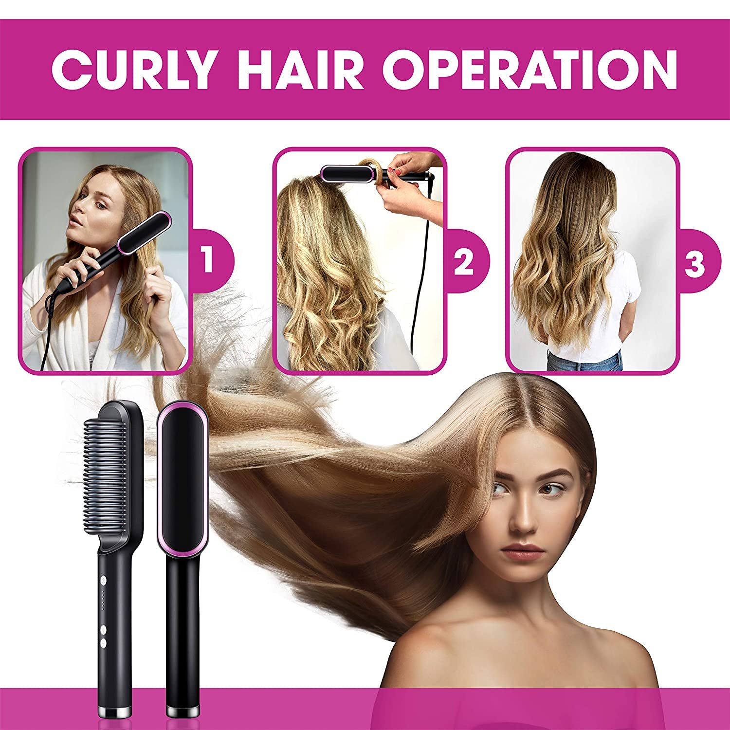 💖Mother's Day Gift💖Negative Ion Hair Straightener Styling Comb