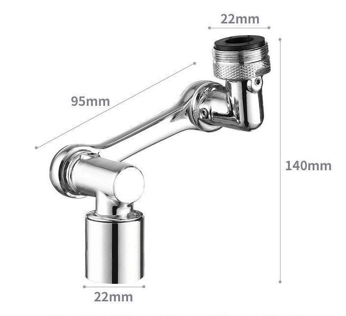 🎁New Year 2023 Sale🎁Universal 1080° Swivel Robotic Arm Swivel Extension Faucet Aerator