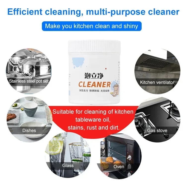 Last Day Promotion 48% OFF - Foam rust remover kitchen all-purpose cleaning powder